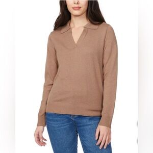 LOFT Fine Knit Sweater with Johnny Collar – NWT 🤍✨